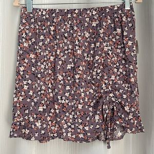 Hippie Rose Flower‎ Mini Skirt